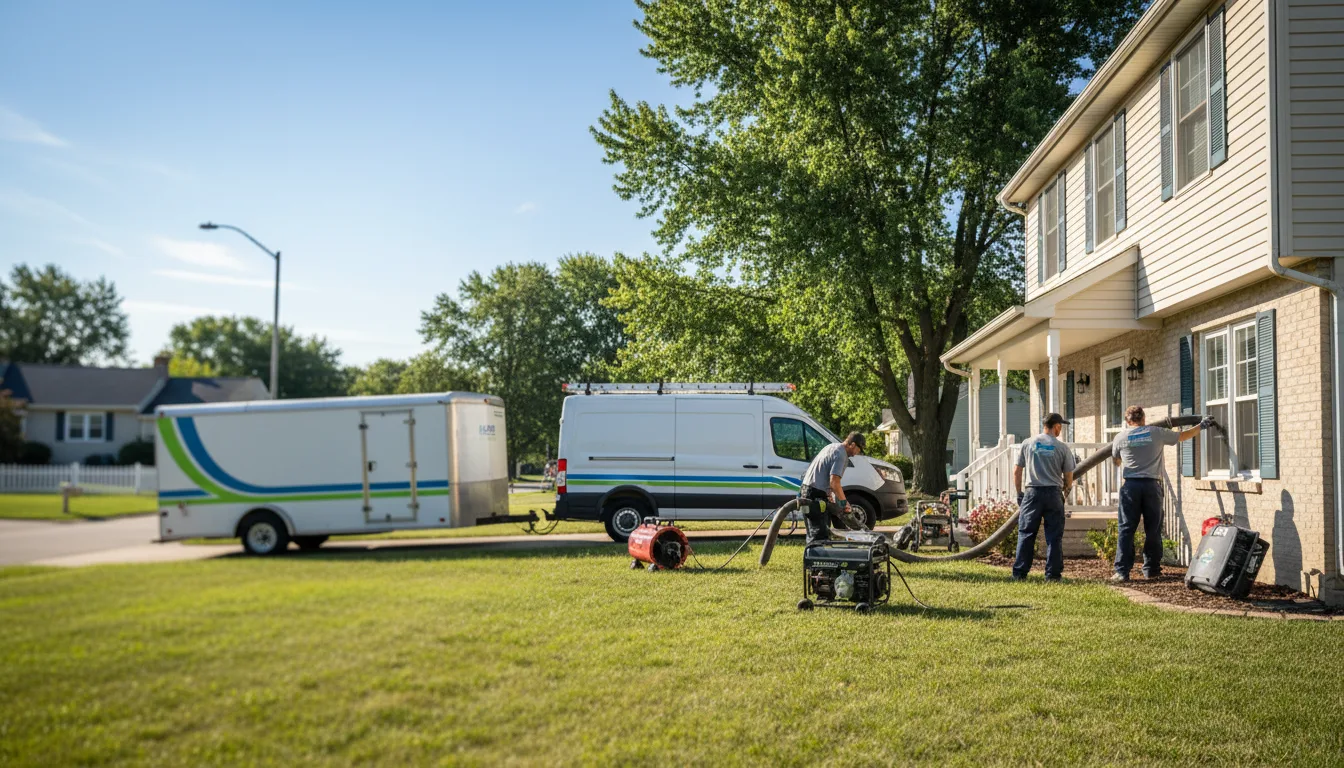 Flooded Basement Restoration And Cleanup With Repair in Donnellson, IL near me
